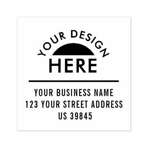 Custom logo address rubber stamp