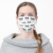 Custom Logo Adult Cloth Face Mask (Worn)