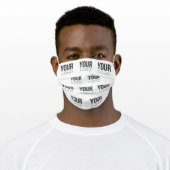 Custom Logo Adult Cloth Face Mask (Worn)