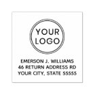 Custom logo and address or text