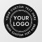 Custom logo and circular text black or any color 