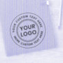 Custom logo and circular text white or any color sticker