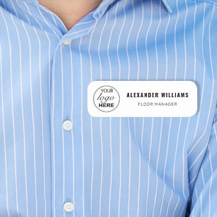 Custom Logo and Employee  Name Tag