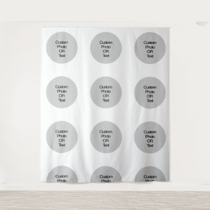 Custom Logo and/or Text Step and Repeat Backdrop