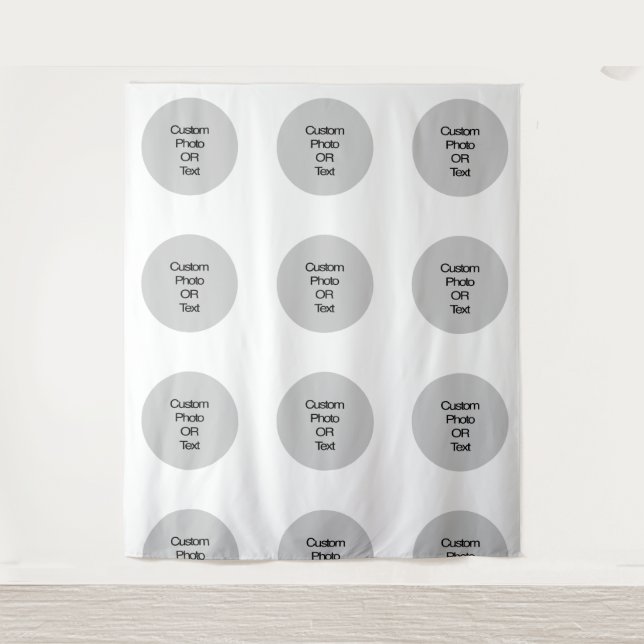 Custom Logo and/or Text Step and Repeat Backdrop (Front)