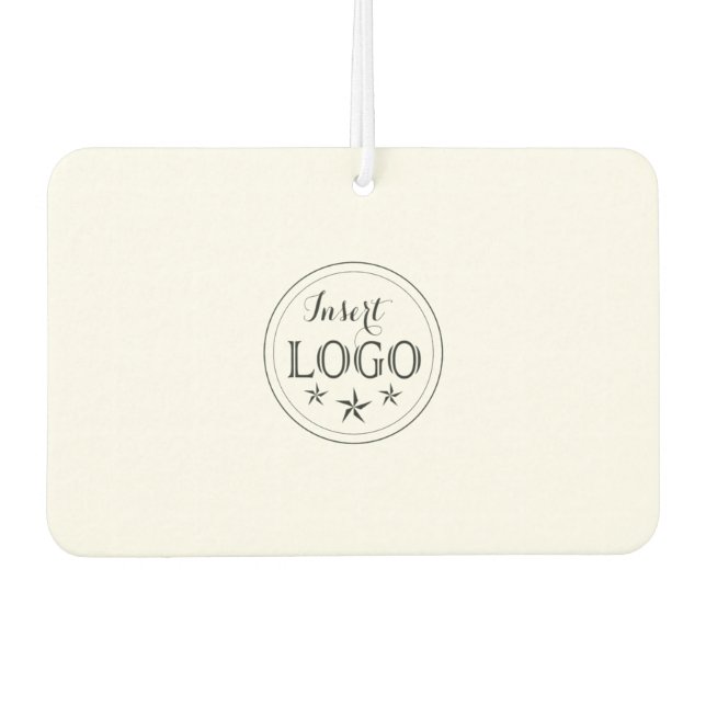 Custom Logo and QR Code Landscape Rectangle Air Freshener (Front)