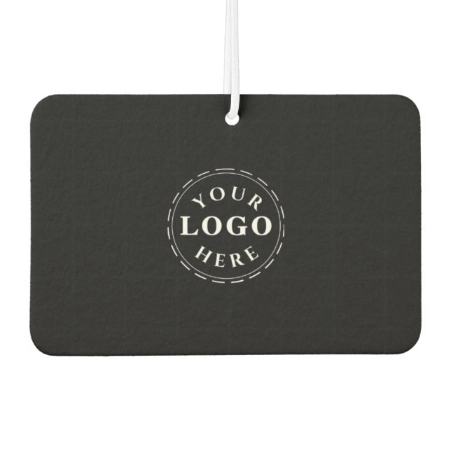 Custom Logo and QR Code Landscape Rectangle Air Freshener (Front)