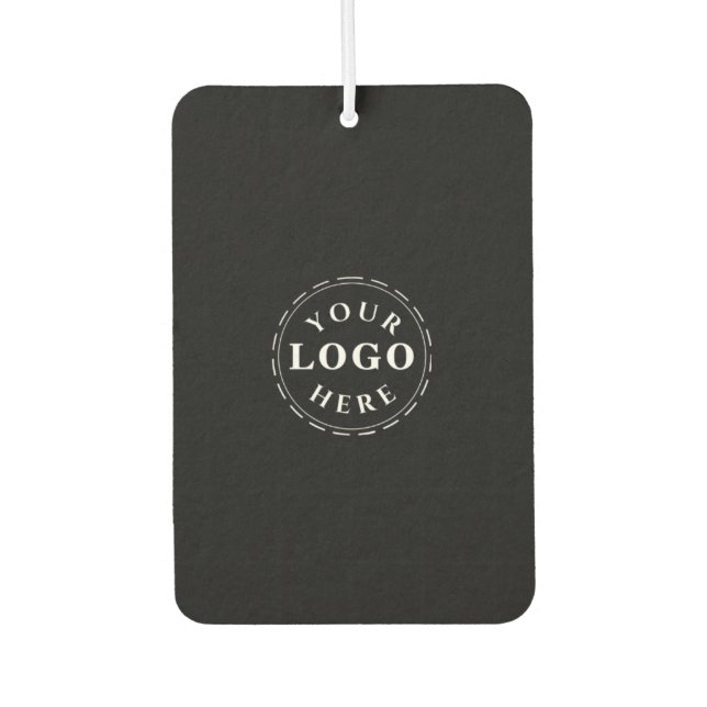 Custom Logo and QR Code Portrait Rectangle Air Freshener (Front)