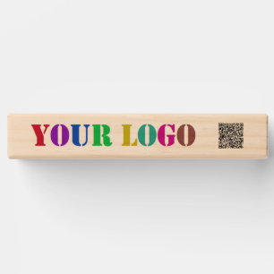 Custom Logo and QR Code Topple Tower Game Example