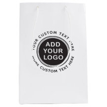 Custom logo and text boutique shopping or favor