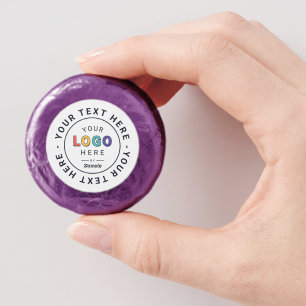 Custom Logo and Text Business Dipped Oreo Cookie Favors