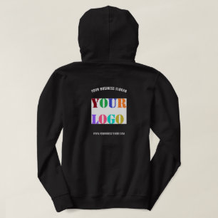 Custom Logo and Text Business Hoodie Template