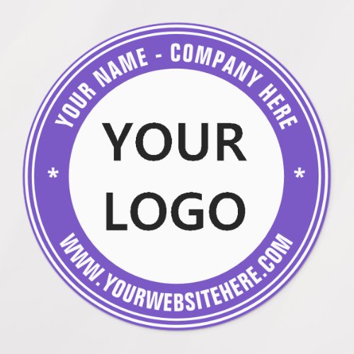 Custom Logo and Text Business Labels _ Your Colors