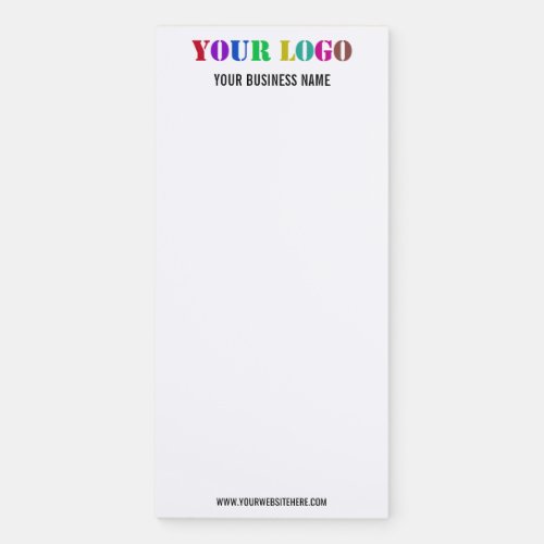 Custom Logo and Text Business Magnetic Notepad