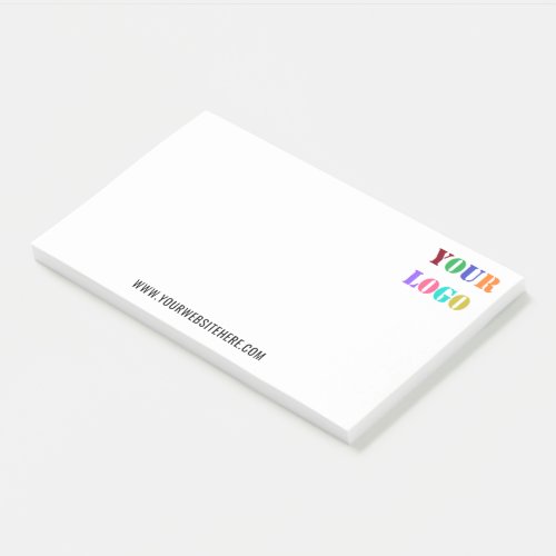Custom Logo and Text Business Office Sticky Notes