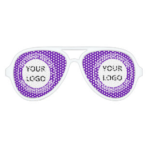Custom Logo and Text Business Party Sunglasses