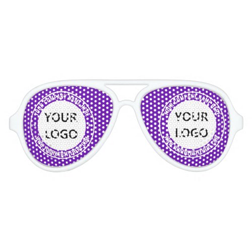 Custom Logo and Text Business Party Sunglasses