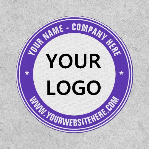 Custom Logo and Text Business Patch _ Your Colors