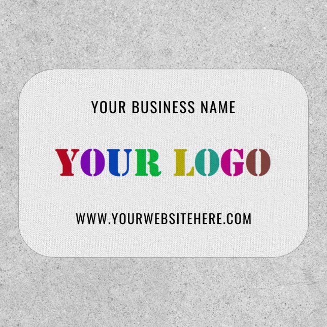 Custom Logo and Text Business Personalized Patch (Front)