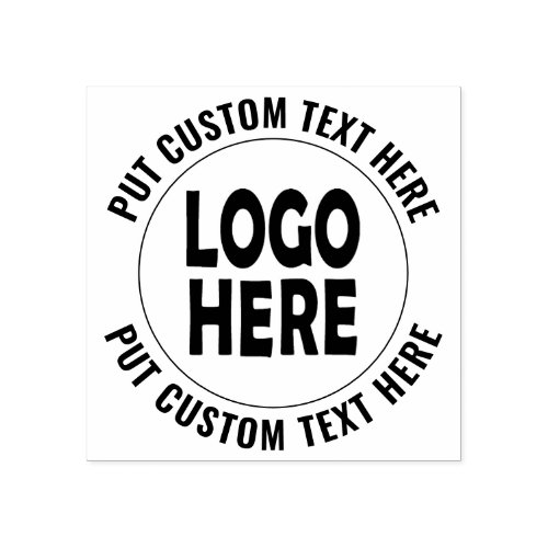 Custom logo and text business promotional classic rubber stamp