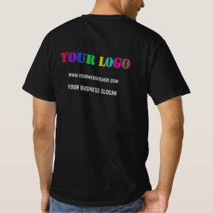 Custom Logo and Text Business Promotional T-Shirt
