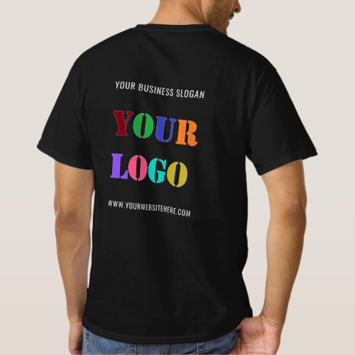 Custom Logo and Text Business Promotional T_Shirt