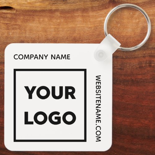 Custom Logo and Text Business Swag Keychain