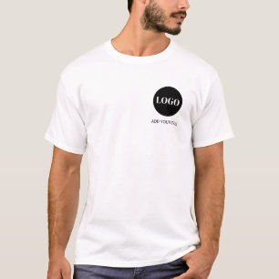 Custom logo and text business T-Shirt