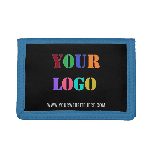 Custom Logo and Text Business Wallet Example | Zazzle