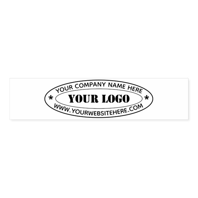 Custom Logo and Text Company Napkin Bands (Unfolded)
