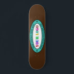 Custom Logo and Text Company Skateboard Template<br><div class="desc">Custom Colors and Fonts - Design Your Own Personalized Skateboard with Your Company Logo and Name Website or Custom Text Promotional Business or Modern Personal Skateboards / Gift - Make Unique Your Own Design - Add Your Logo - Image - Photo or QR Code / and Name - Website or...</div>