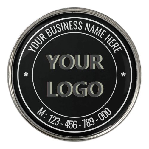 Custom Logo and Text Golf Ball Marker Choose Color