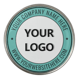 Custom Logo and Text Golf Ball Marker Template