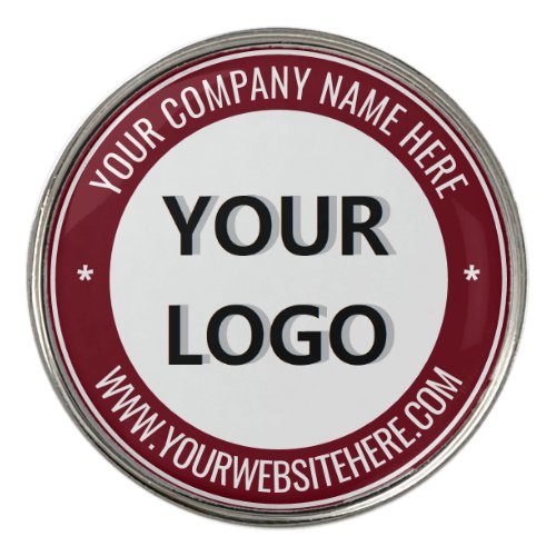 Custom Logo and Text Golf Ball Marker _ Your Color