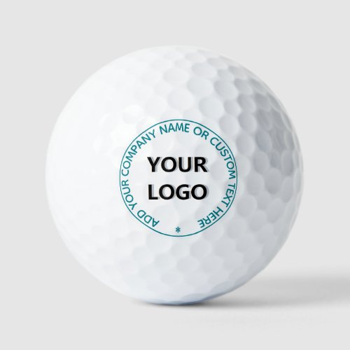Custom Logo and Text Golf Balls _ Choose Colors