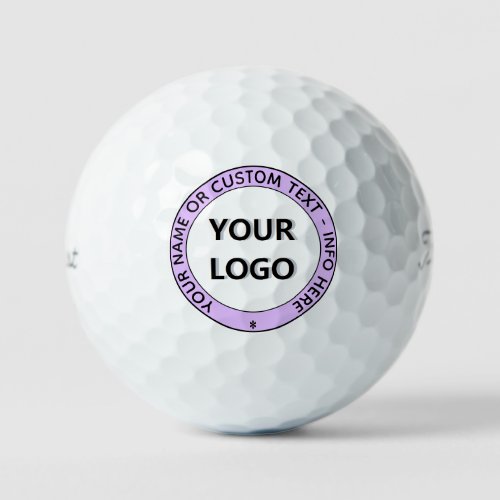 Custom Logo and Text Golf Balls _ Your Own Design