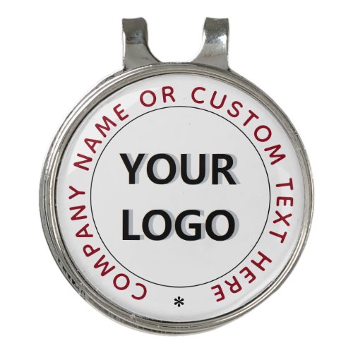 Custom Logo and Text Golf Hat Clip Ball Marker