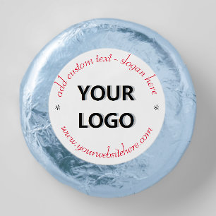 Custom Logo and Text Info Your Branded Promotional Dipped Oreo Cookie Favors
