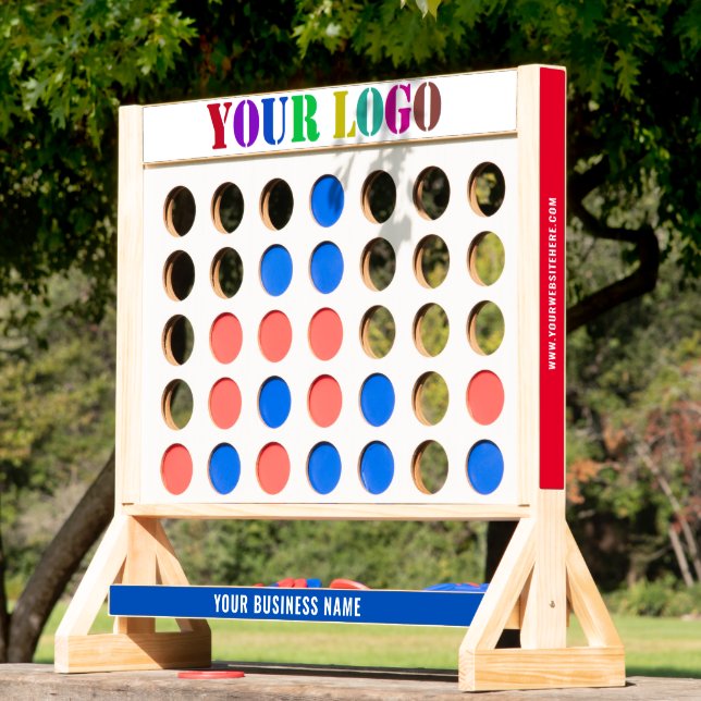 Custom Logo and Text Jumbo Fast Four Example (Lawn)