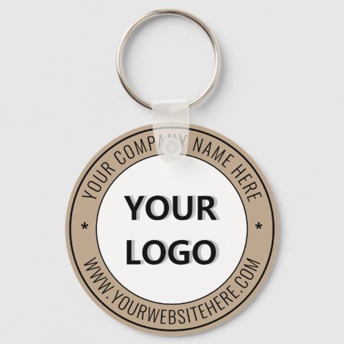 Custom Logo and Text Keychain Business Promotional