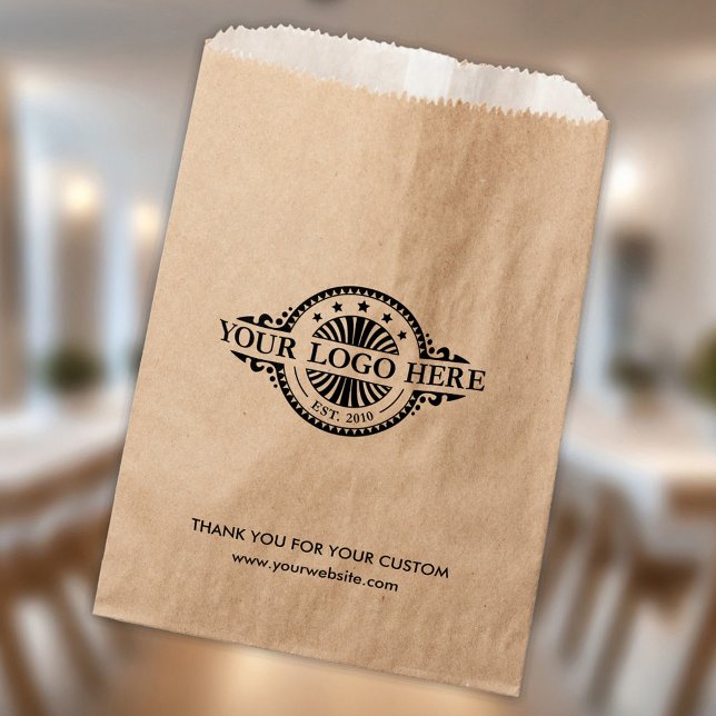 Custom Logo and Text  Kraft Paper Bag  (Creator Uploaded)