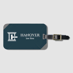 Custom logo and Text Modern Luggage Tag