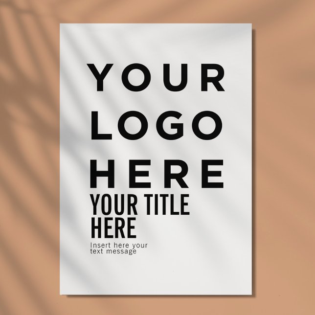 Custom logo and text modern sharp invitation card (Creator Uploaded)