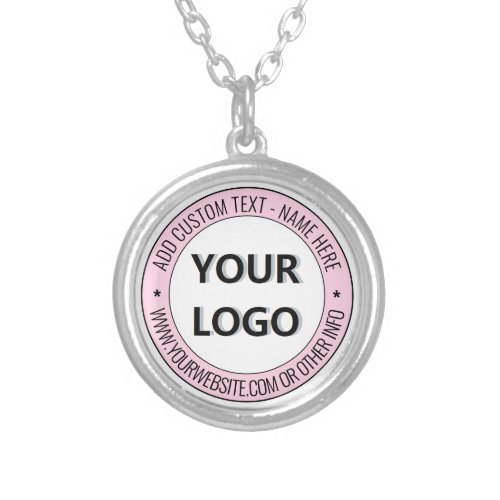 Custom Logo and Text Necklace Gift _ Your Colors