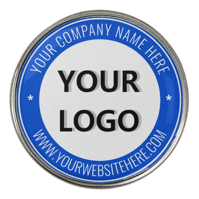 Custom Logo and Text Personalized Golf Ball Marker (Front)