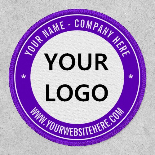 Custom Logo and Text Personalized Round Patch
