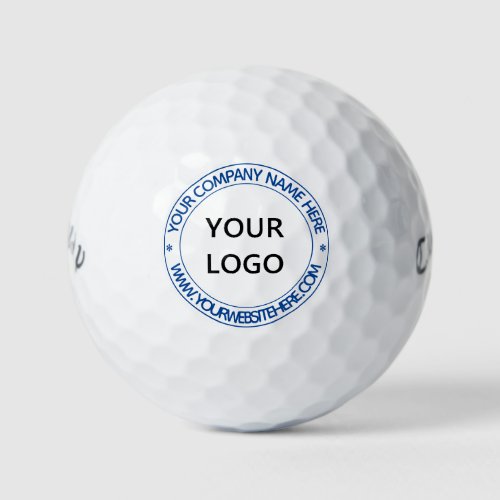 Custom Logo and Text Personalized Stamp Golf Balls