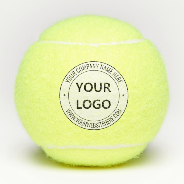 Custom Logo and Text Personalized Tennis Balls (Front)