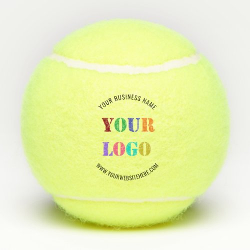 Custom Logo and Text Personalized Tennis Balls