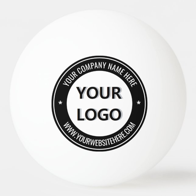 Custom Logo and Text Ping Pong Ball Choose Color (Front)